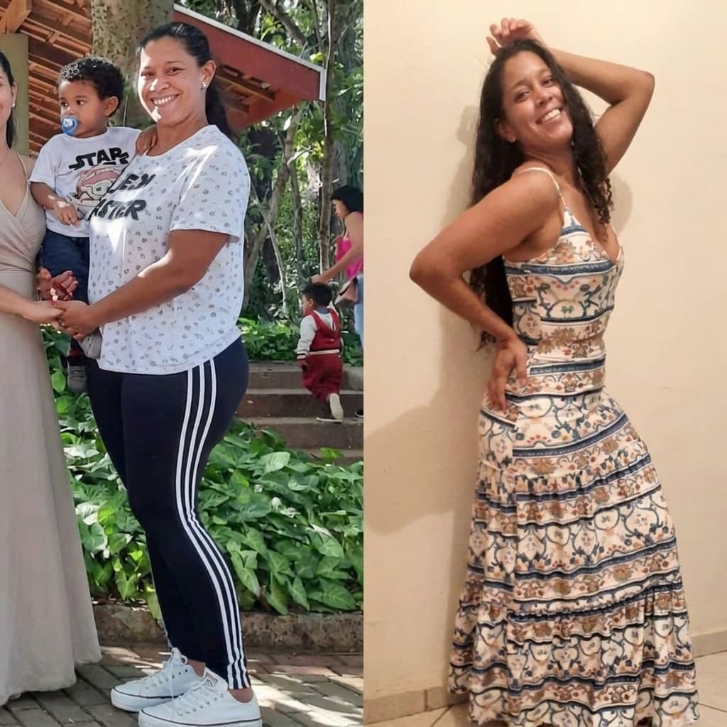 Caso real de acompanhamento — antes e depois
